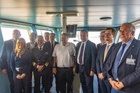 Linea Ro-Ro Trieste-Damietta, cerimonia inaugurale per la seconda nave. Consalvo: "Ora rafforzare i collegamenti con il Nord Africa"