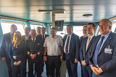 Linea Ro-Ro Trieste-Damietta, cerimonia inaugurale per la seconda nave. Consalvo: "Ora rafforzare i collegamenti con il Nord Africa"