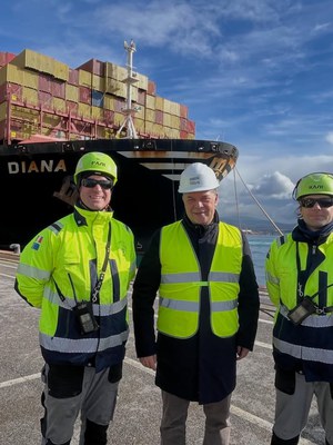 Nave record a porto di Trieste: MSC Diana, la più grande mai lavorata al Molo VII
